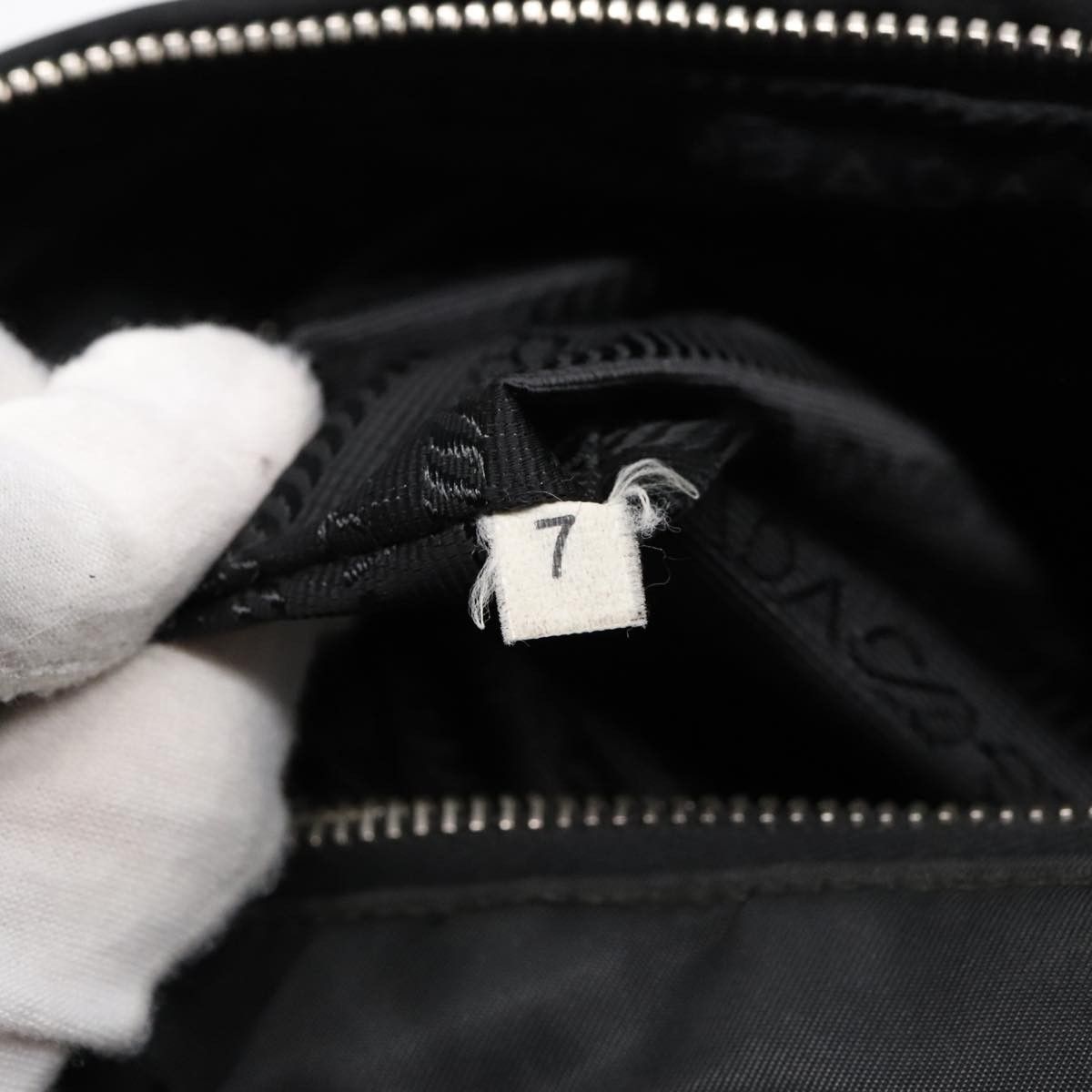 Prada Prada Zip Messenger Bag Tessuto with Leather Size ONE SIZE - 7 Thumbnail