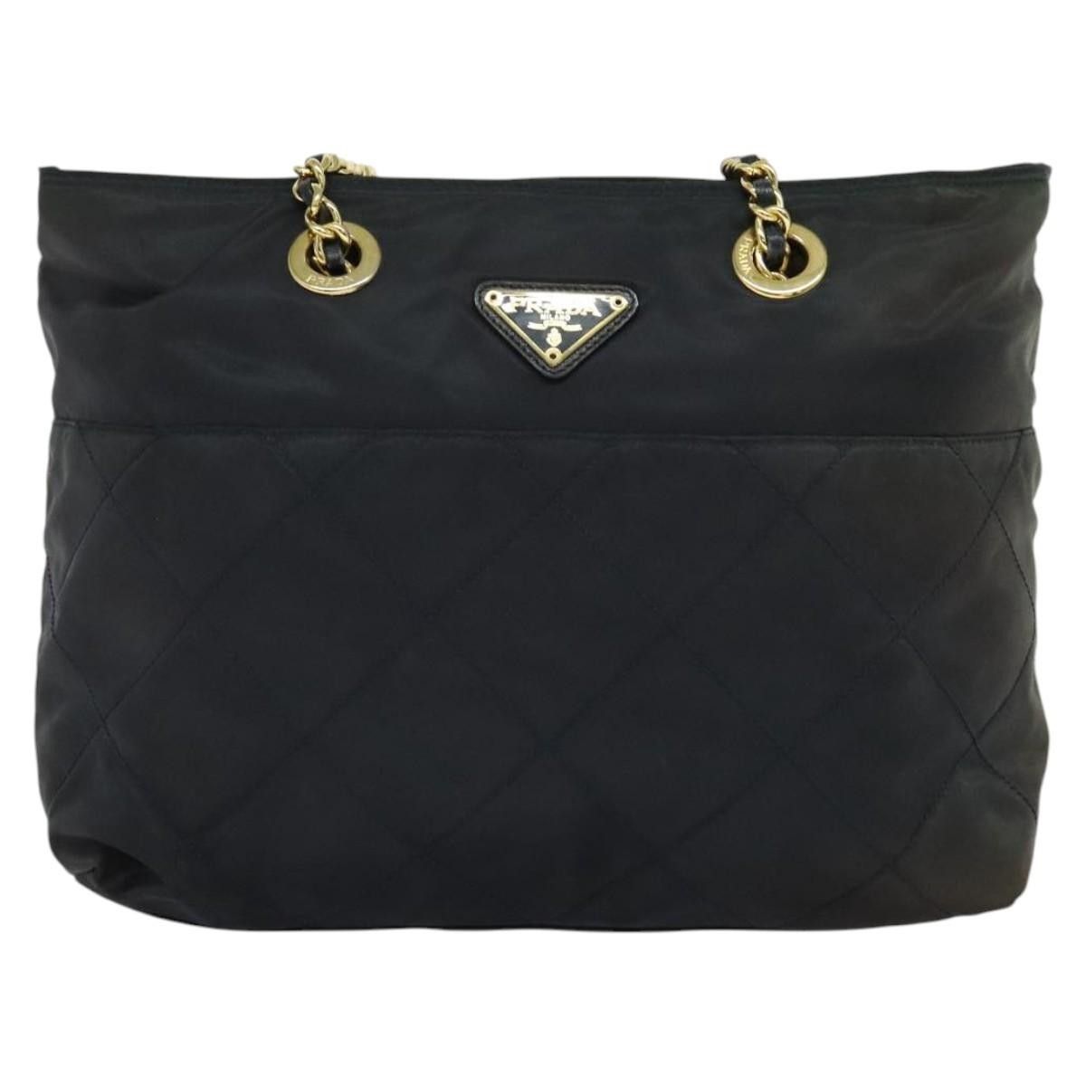 Prada Prada Chain Shoulder Bag Quilted Tessuto Size ONE SIZE - 20 Thumbnail