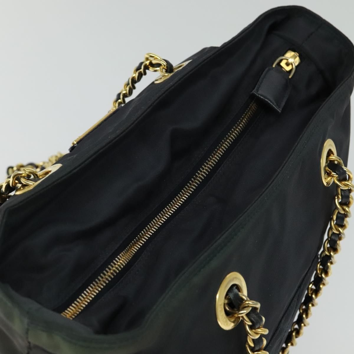 Prada Prada Chain Shoulder Bag Quilted Tessuto Size ONE SIZE - 14 Thumbnail