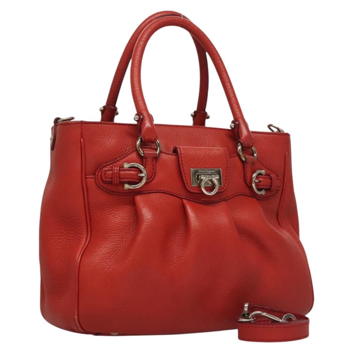 Salvatore Ferragamo Salvatore Ferragamo Gancini handbag Leather Size ONE SIZE - 18 Thumbnail