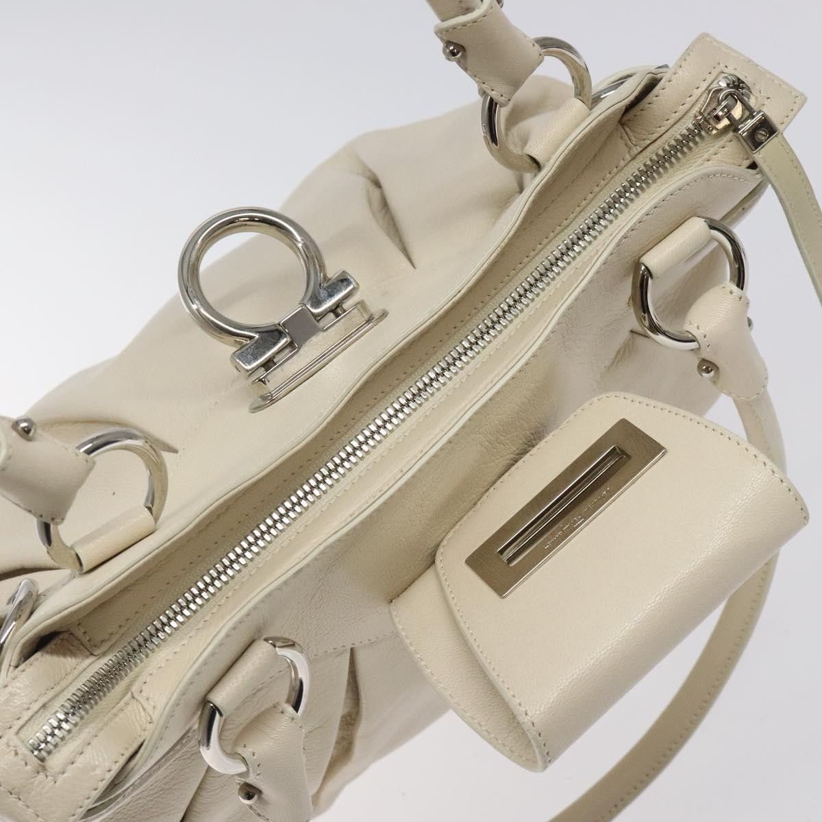 Salvatore Ferragamo Salvatore Ferragamo Gancini Shoulder Bag Leather Size ONE SIZE - 12 Thumbnail