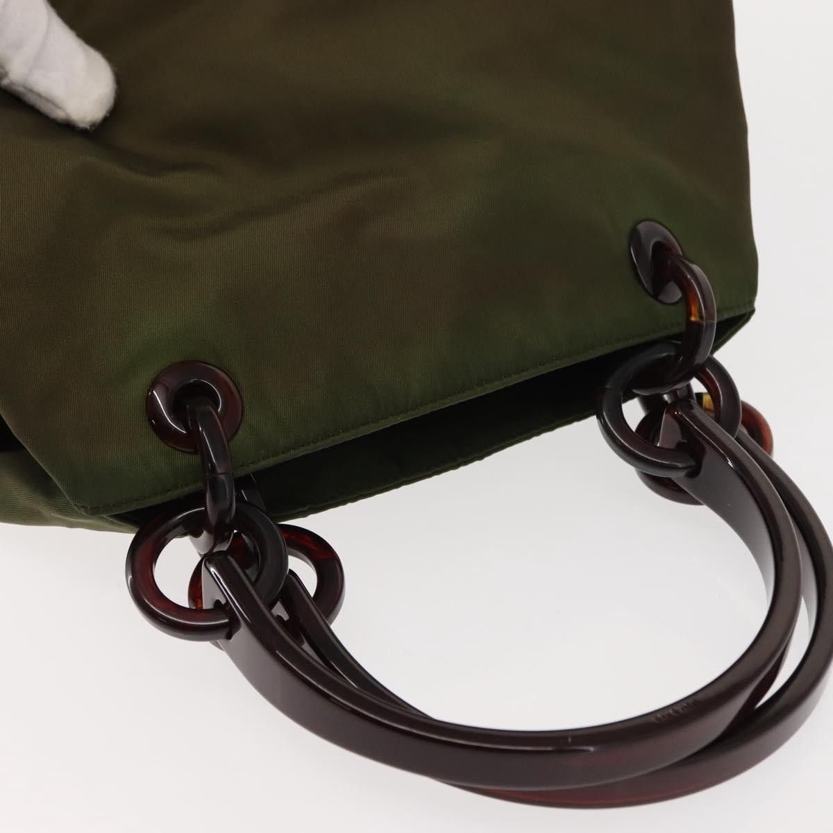 Prada Prada Resin Handle Tote Tessuto Size ONE SIZE - 9 Thumbnail
