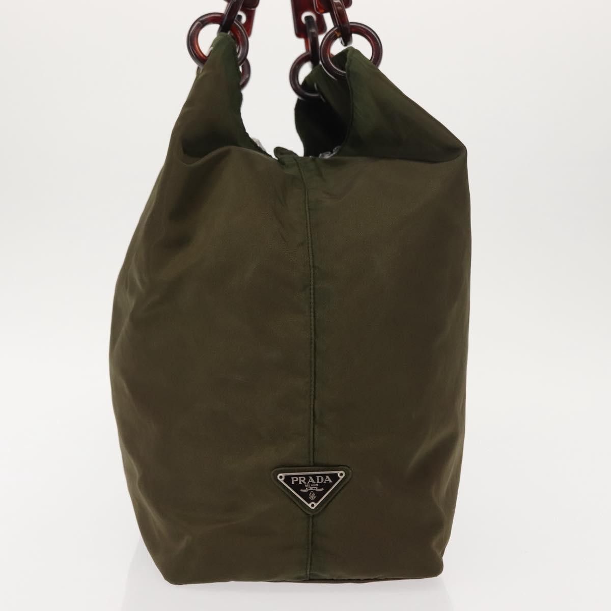 Prada Prada Resin Handle Tote Tessuto Size ONE SIZE - 4 Thumbnail