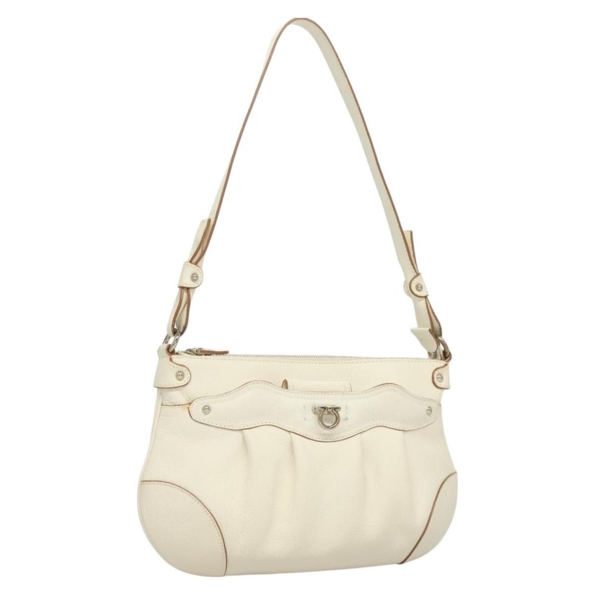 Salvatore Ferragamo Salvatore Ferragamo Gancini Shoulder Bag Leather Size ONE SIZE - 15 Thumbnail