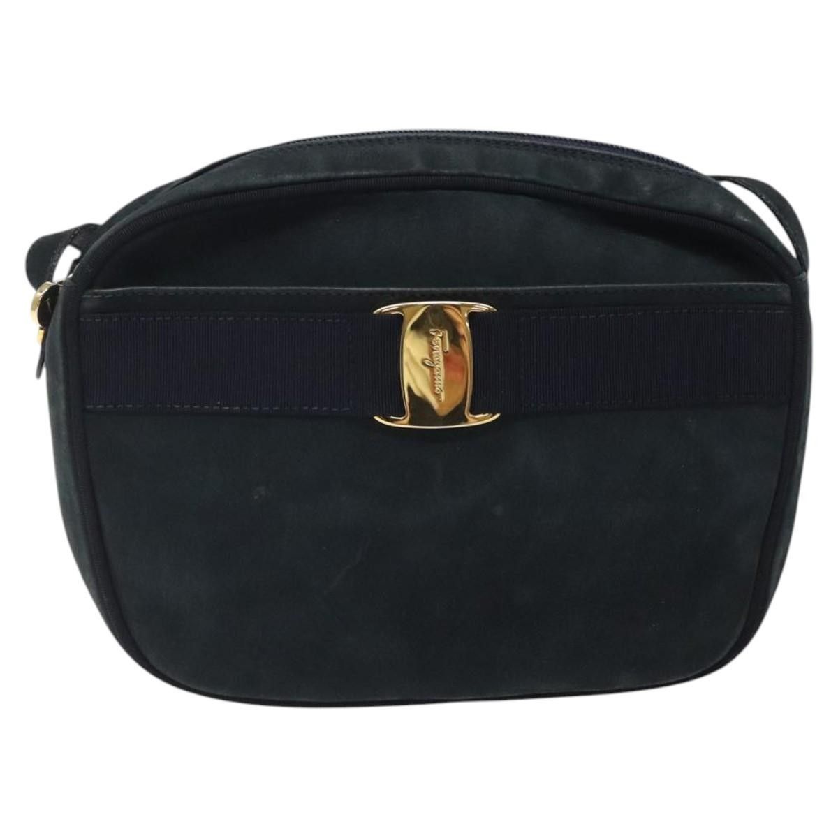Salvatore Ferragamo Salvatore Ferragamo Vala Shoulder Bag Suede Size ONE SIZE - 18 Thumbnail
