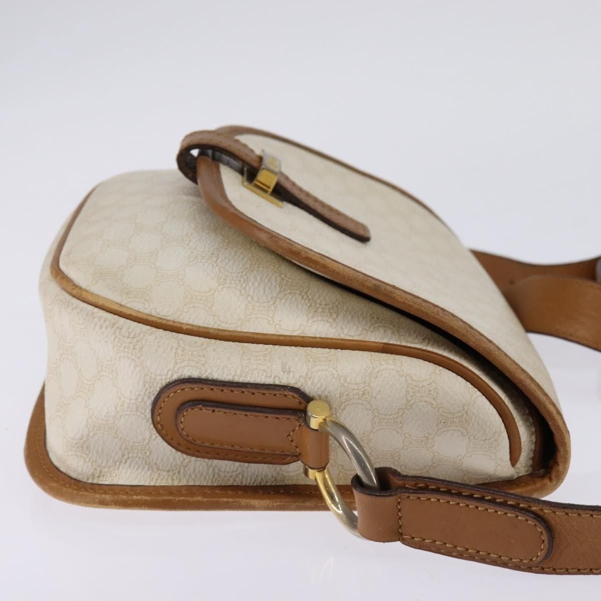 Celine Celine Vintage Macadam Shoulder Bag Canvas and Leather Size ONE SIZE - 4 Thumbnail