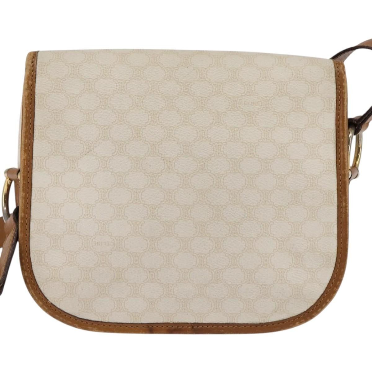 Celine Celine Vintage Macadam Shoulder Bag Canvas and Leather Size ONE SIZE - 2 Thumbnail