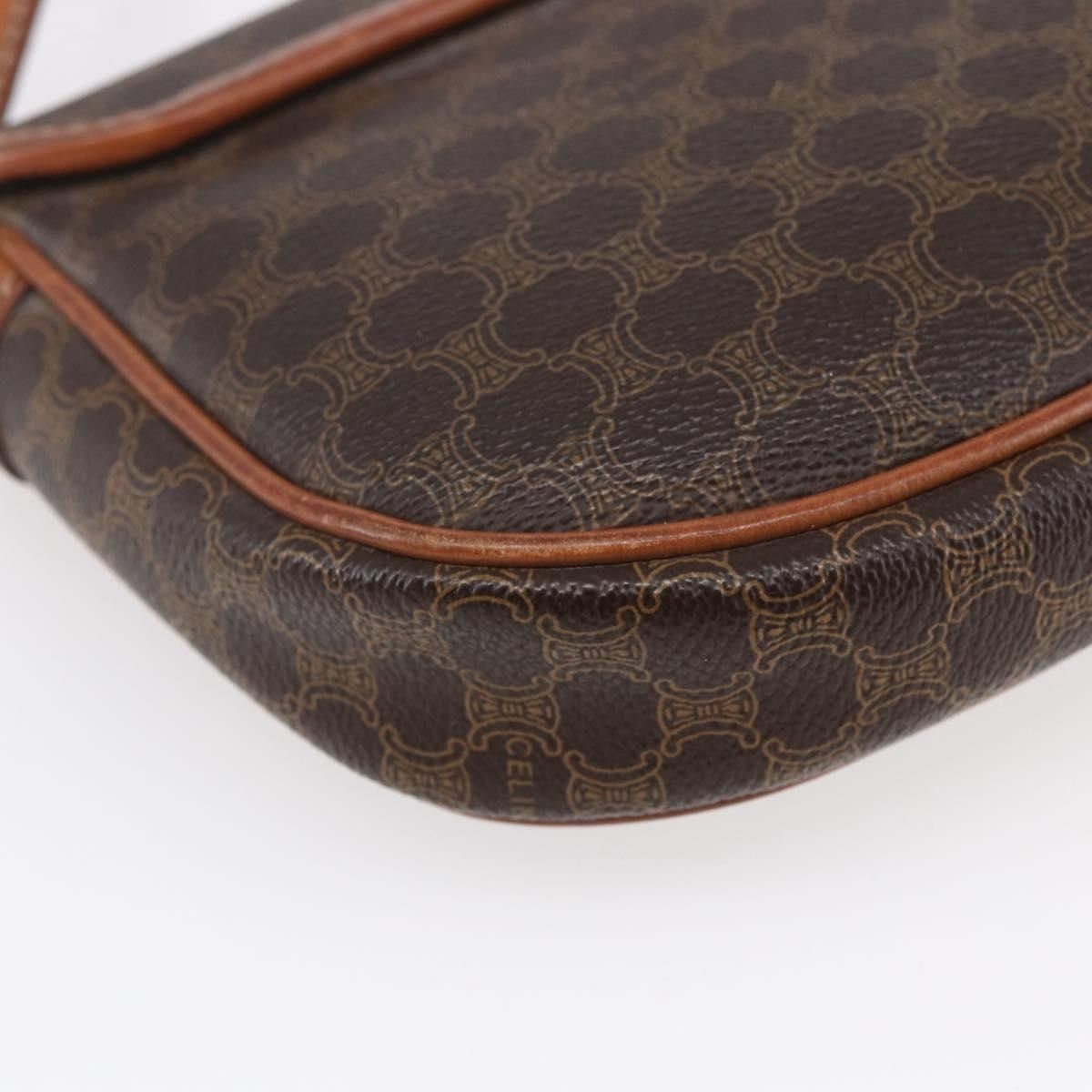 Celine Celine Vintage Macadam Shoulder Bag Canvas and Leather Size ONE SIZE - 12 Thumbnail