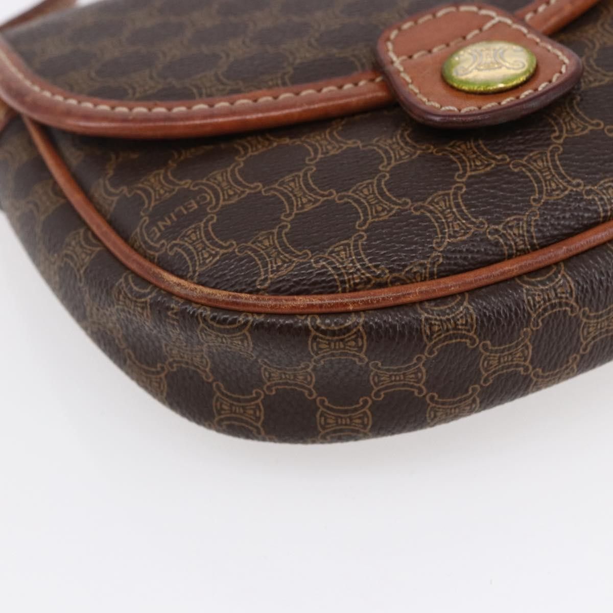 Celine Celine Vintage Macadam Shoulder Bag Canvas and Leather Size ONE SIZE - 10 Thumbnail