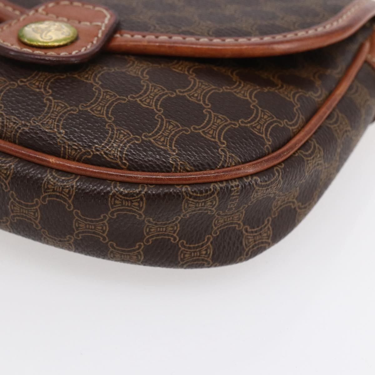 Celine Celine Vintage Macadam Shoulder Bag Canvas and Leather Size ONE SIZE - 9 Thumbnail