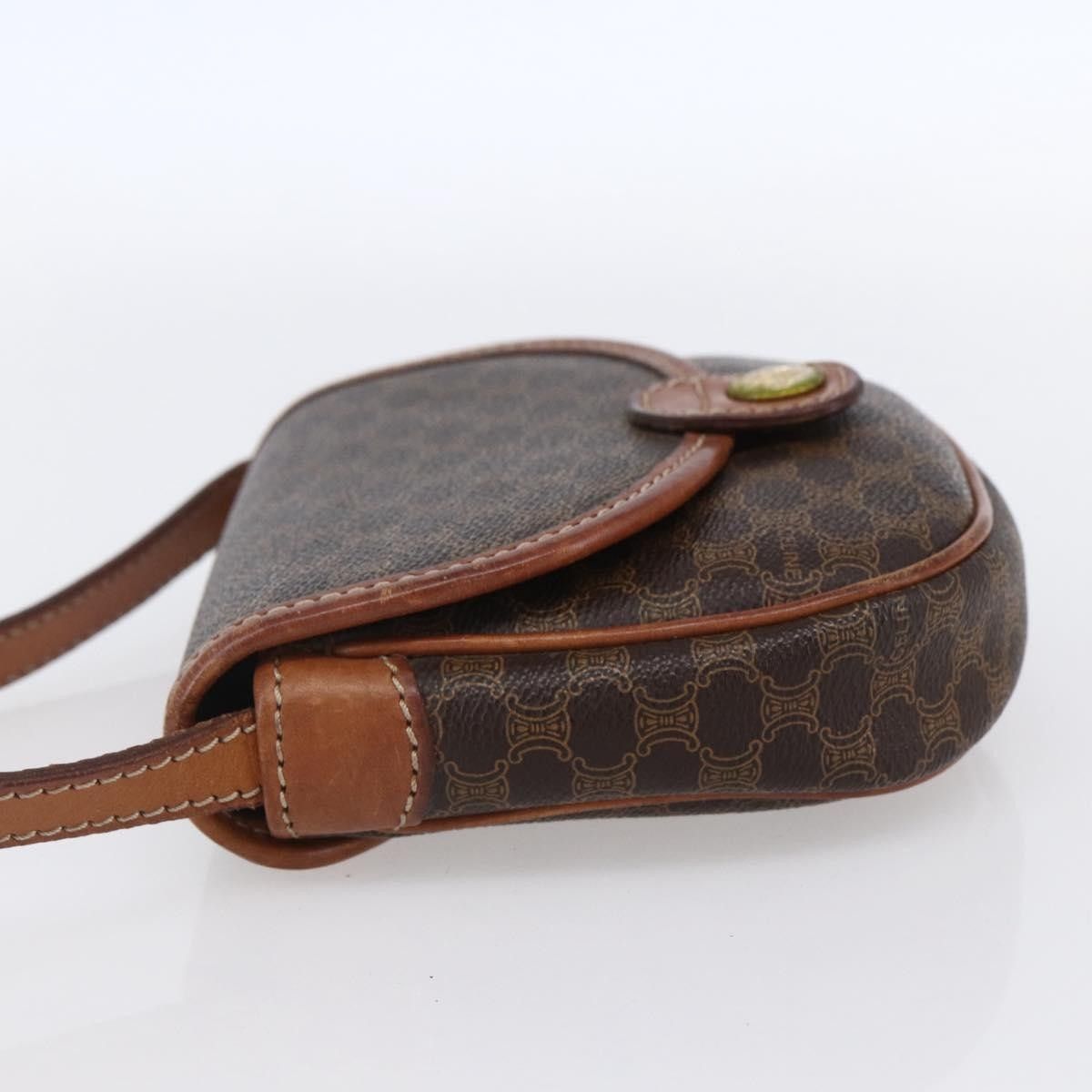 Celine Celine Vintage Macadam Shoulder Bag Canvas and Leather Size ONE SIZE - 3 Thumbnail