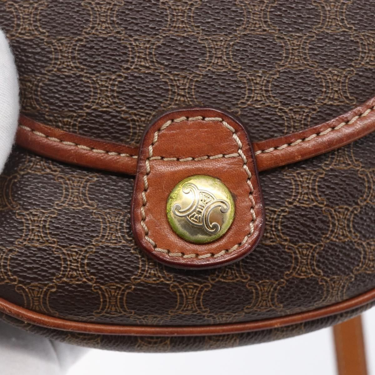 Celine Celine Vintage Macadam Shoulder Bag Canvas and Leather Size ONE SIZE - 13 Thumbnail