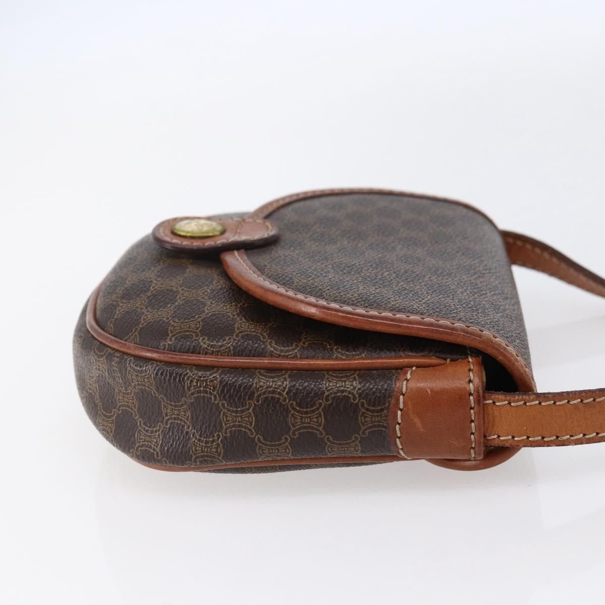 Celine Celine Vintage Macadam Shoulder Bag Canvas and Leather Size ONE SIZE - 4 Thumbnail