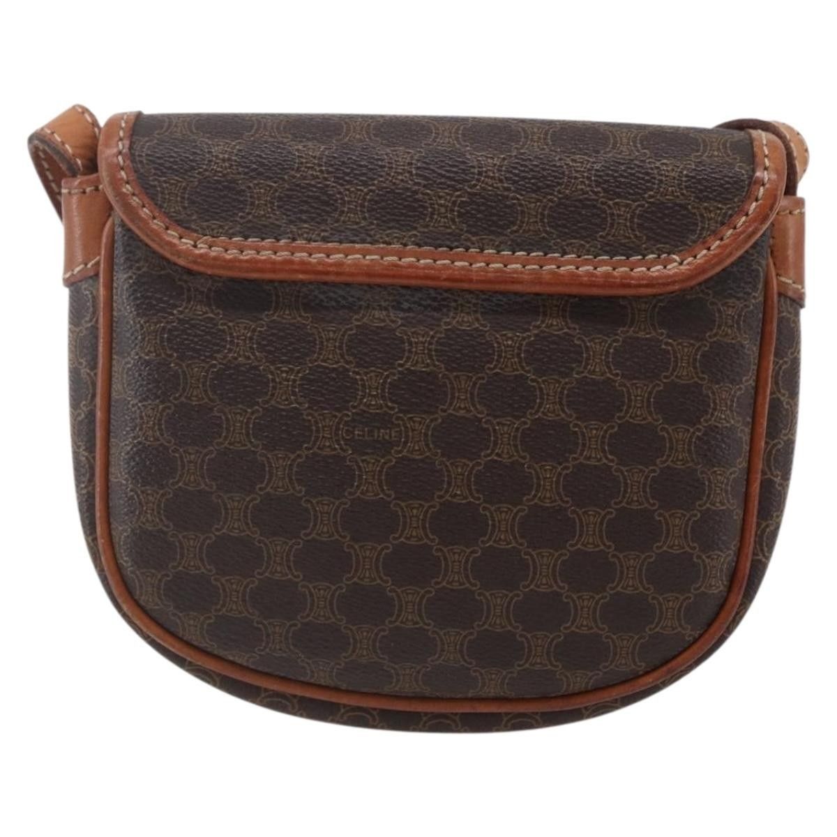 Celine Celine Vintage Macadam Shoulder Bag Canvas and Leather Size ONE SIZE - 2 Thumbnail