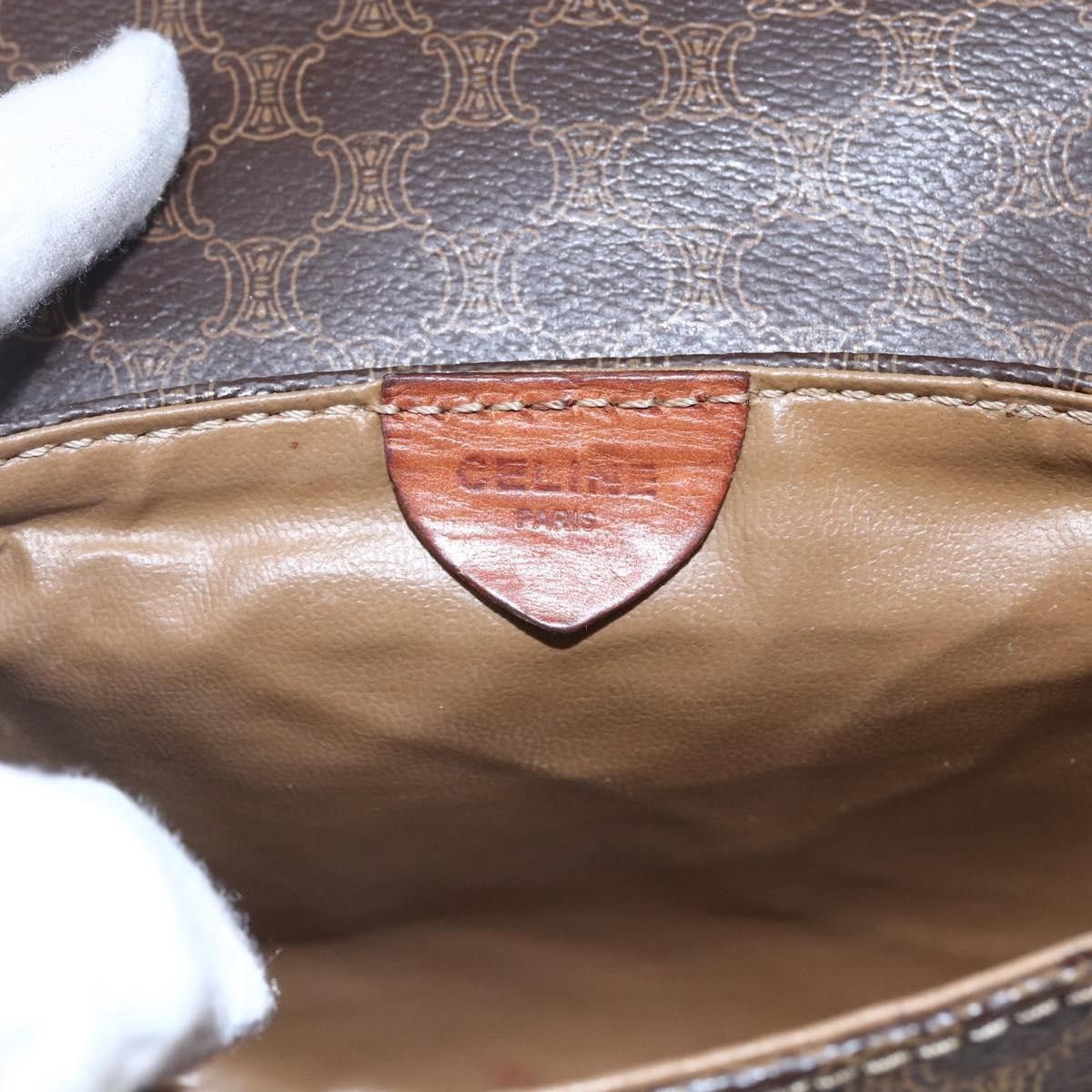 Celine Celine Vintage Macadam Shoulder Bag Canvas and Leather Size ONE SIZE - 6 Thumbnail