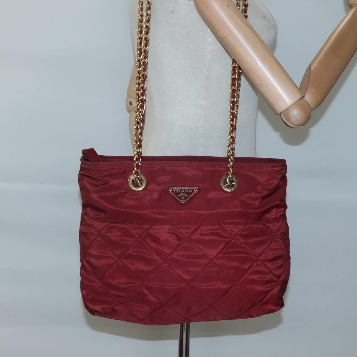 Prada Prada Chain Zip Tote Quilted Tessuto Size ONE SIZE - 14 Thumbnail