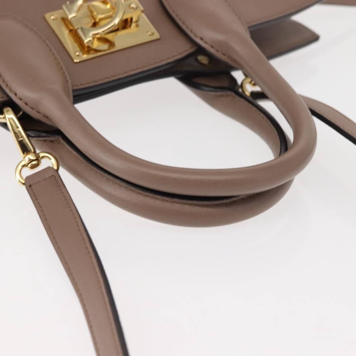 Salvatore Ferragamo Salvatore Ferragamo Studio Satchel Leather Size ONE SIZE - 18 Thumbnail