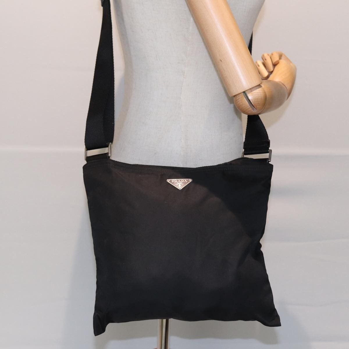 Prada Prada Flat Messenger Bag Tessuto Size ONE SIZE - 16 Thumbnail