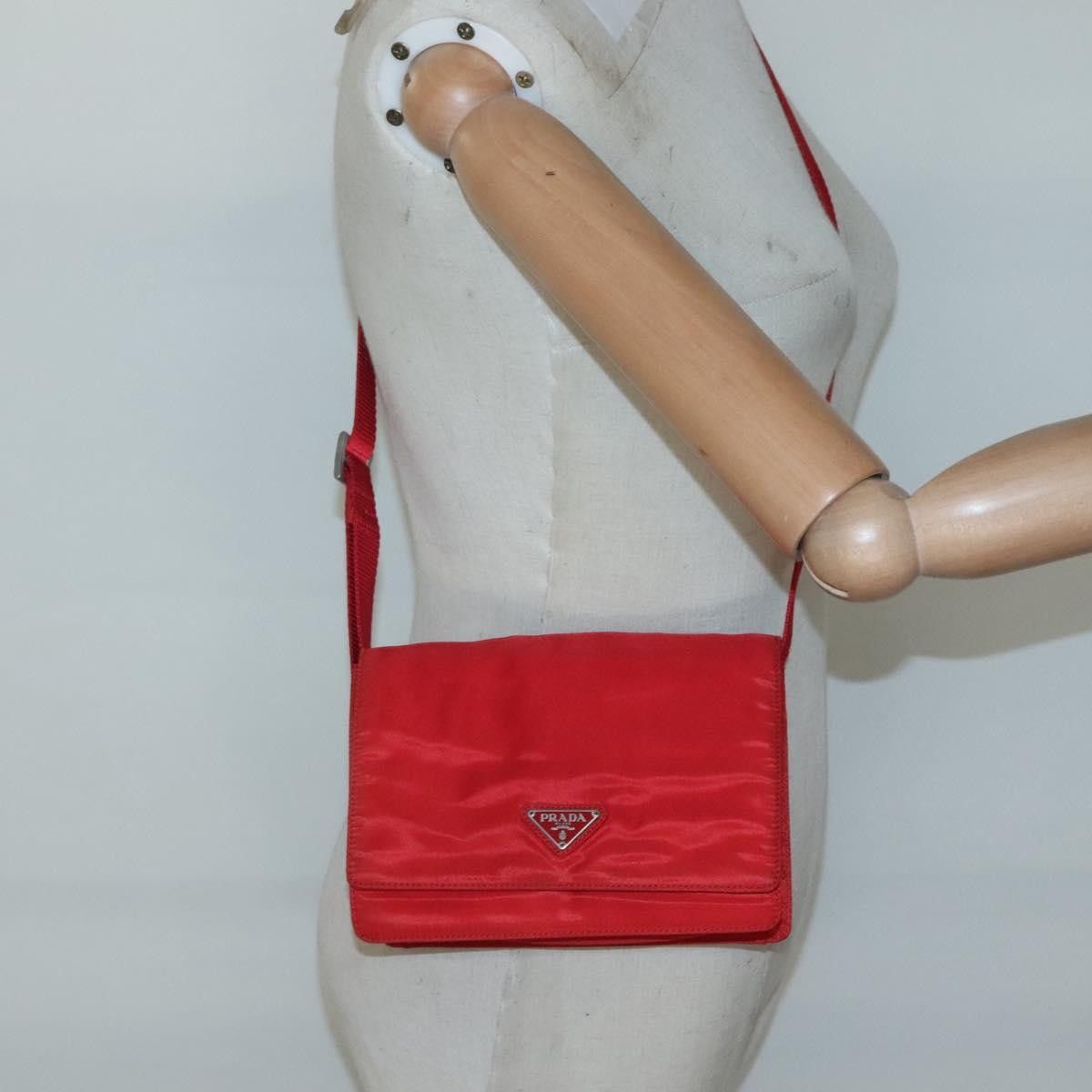 Prada Prada Logo Flap Shoulder Bag Tessuto Size ONE SIZE - 14 Thumbnail