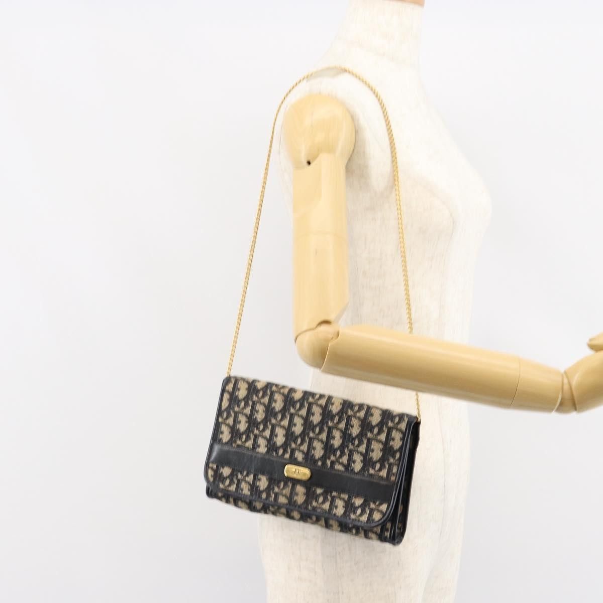 Dior Christian Dior Vintage Trotter Shoulder Bag Canvas Size ONE SIZE - 14 Thumbnail