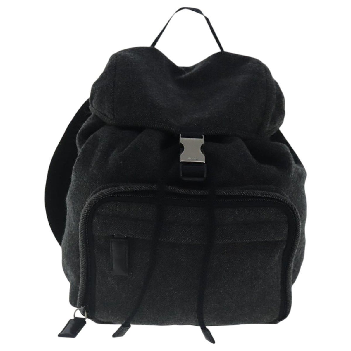Prada Prada Single Buckle Pocket Backpack Wool Size ONE SIZE - 23 Thumbnail