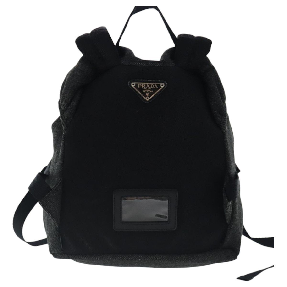 Prada Prada Single Buckle Pocket Backpack Wool Size ONE SIZE - 2 Thumbnail