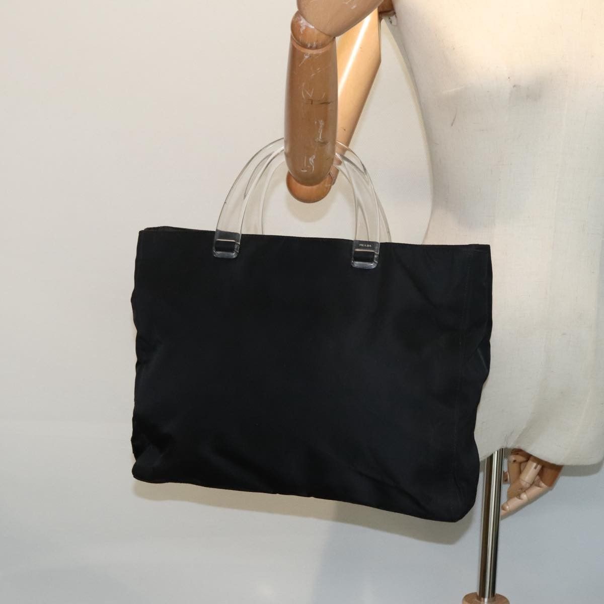Prada Prada Resin Handle Tote Tessuto Size ONE SIZE - 15 Thumbnail