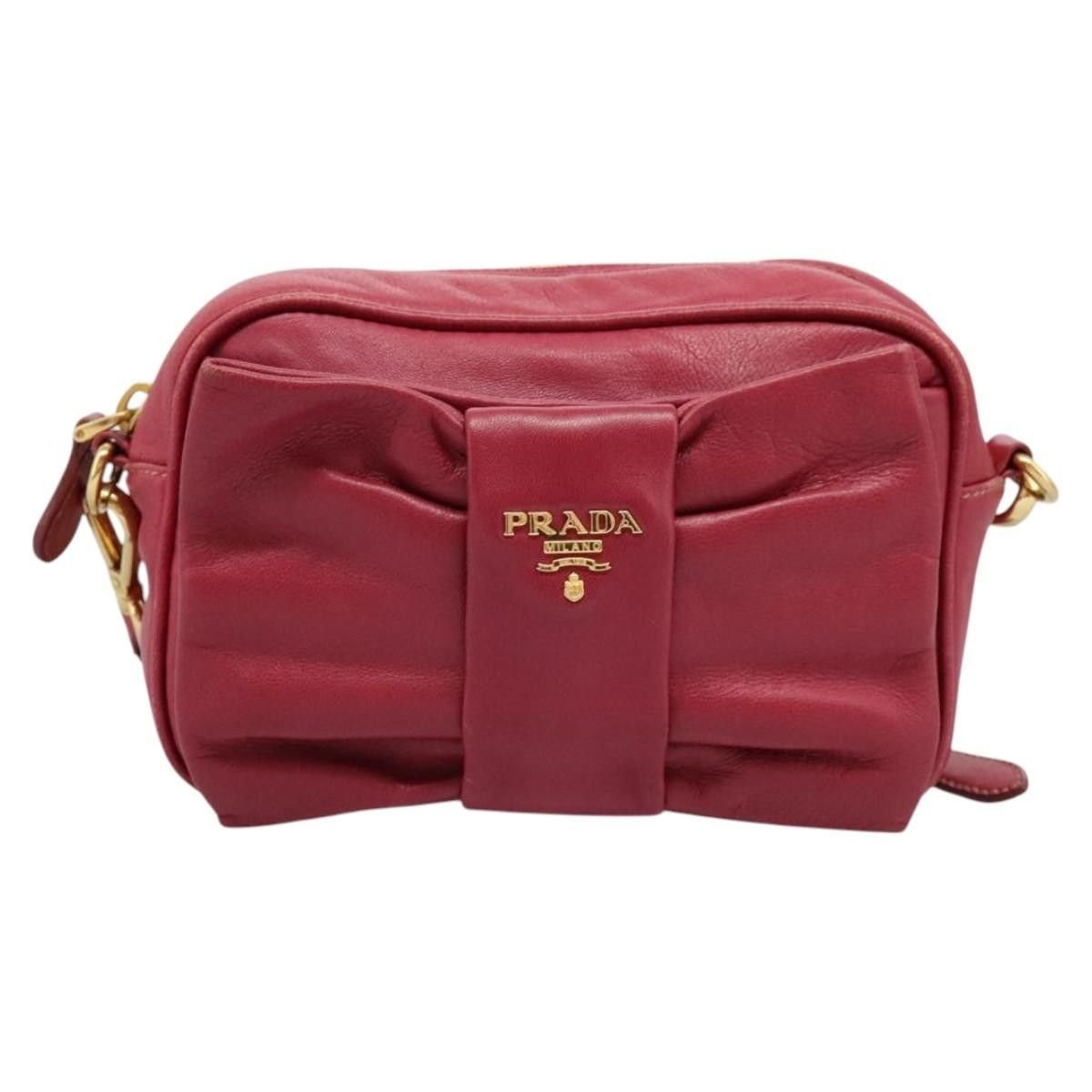 Prada Prada Bow Camera Crossbody Bag Nappa Leather Size ONE SIZE - 18 Thumbnail