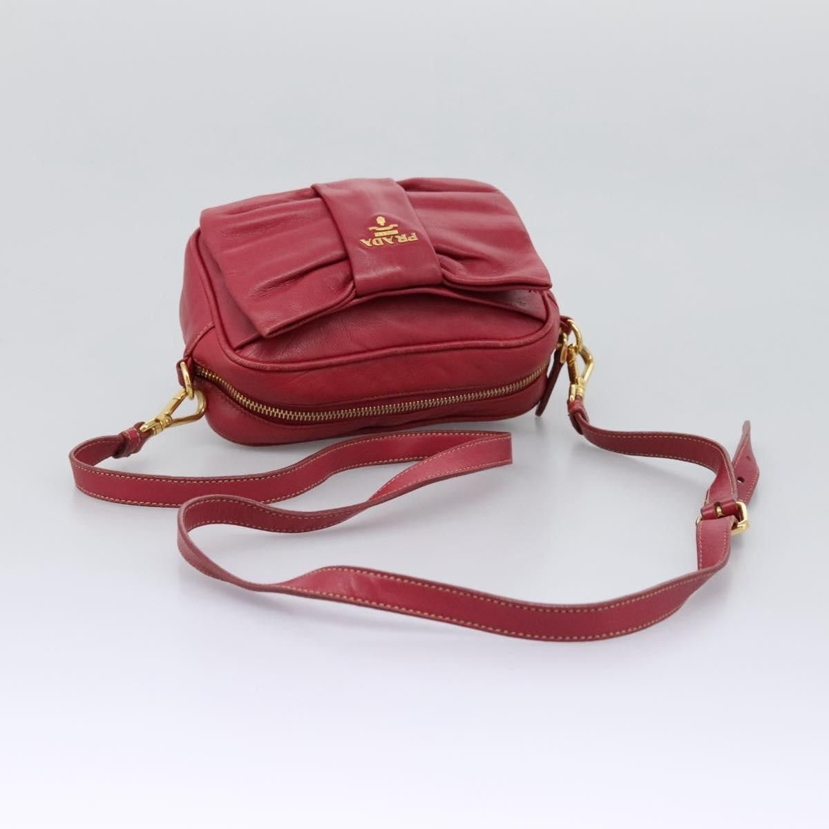 Prada Prada Bow Camera Crossbody Bag Nappa Leather Size ONE SIZE - 8 Thumbnail