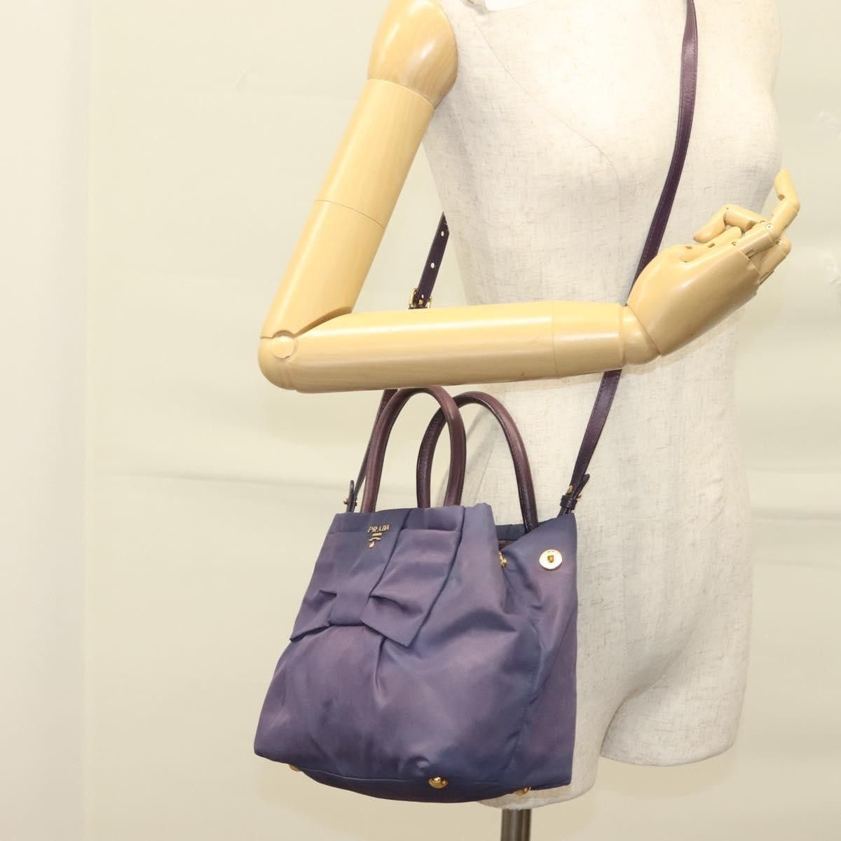 Prada Prada Bow Tote Tessuto Size ONE SIZE - 16 Thumbnail