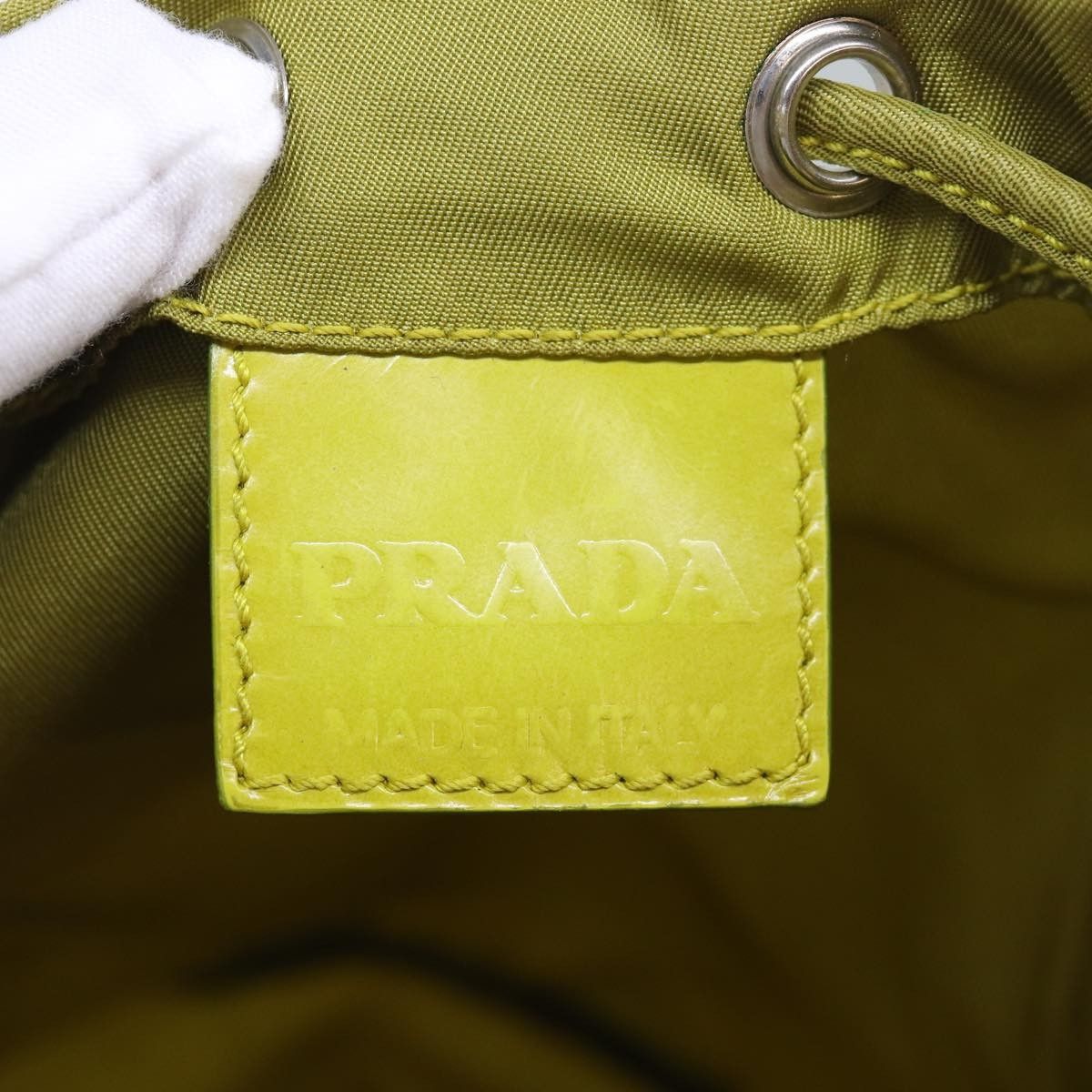 Prada Prada Drawstring Wristlet Bucket Bag Tessuto Size ONE SIZE - 6 Thumbnail