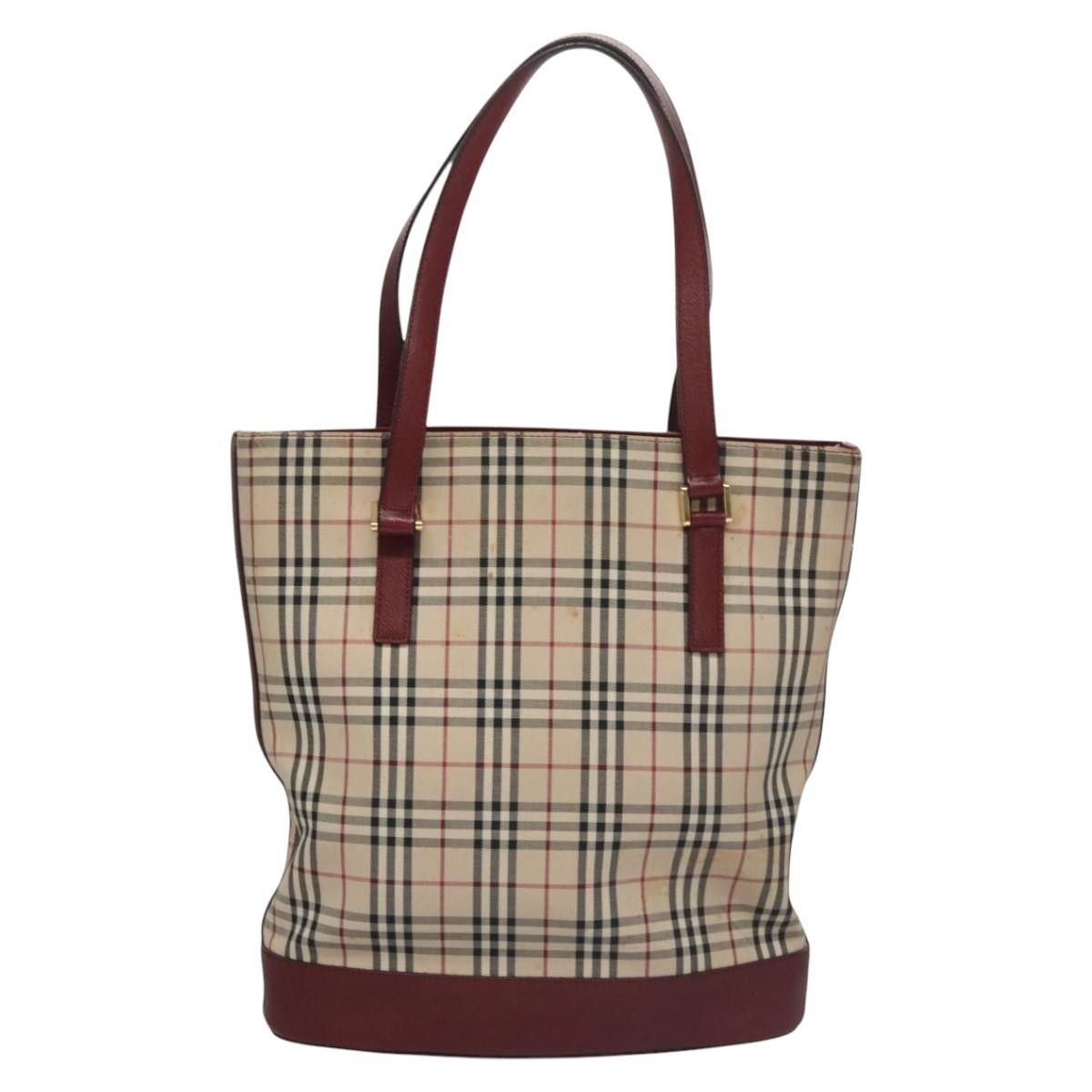 Burberry Burberry Nova Check Tote Canvas and Leather Size ONE SIZE - 2 Thumbnail