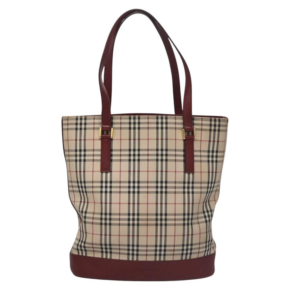 Burberry Burberry Nova Check Tote Canvas and Leather Size ONE SIZE - 17 Thumbnail