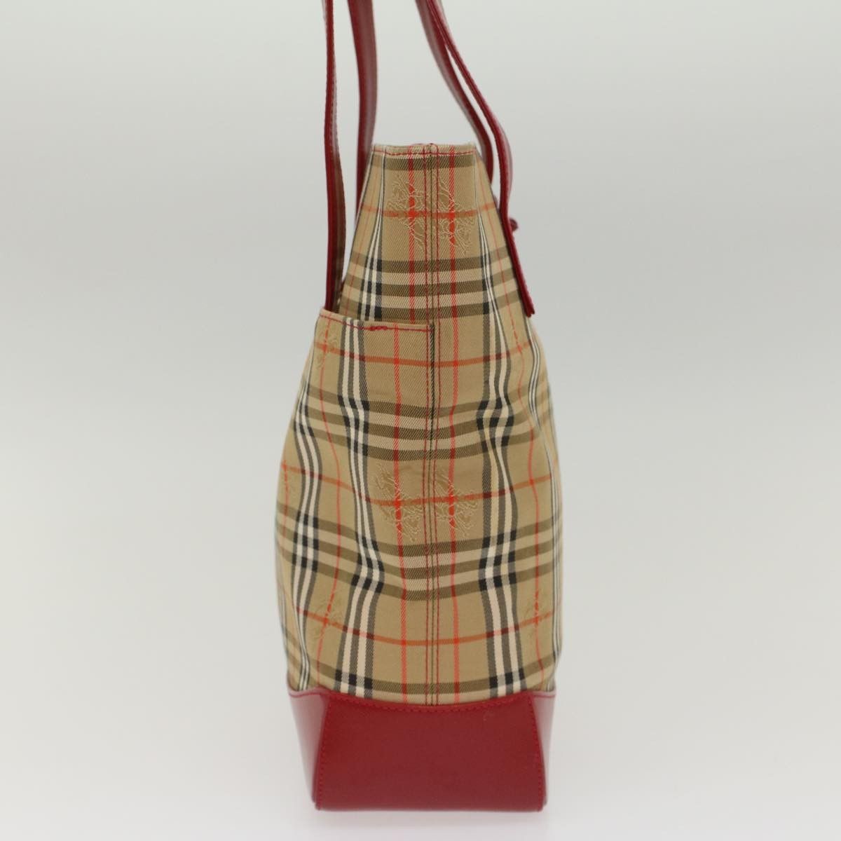 Burberry Burberry Nova Check Tote Nylon and Leather Size ONE SIZE - 4 Thumbnail
