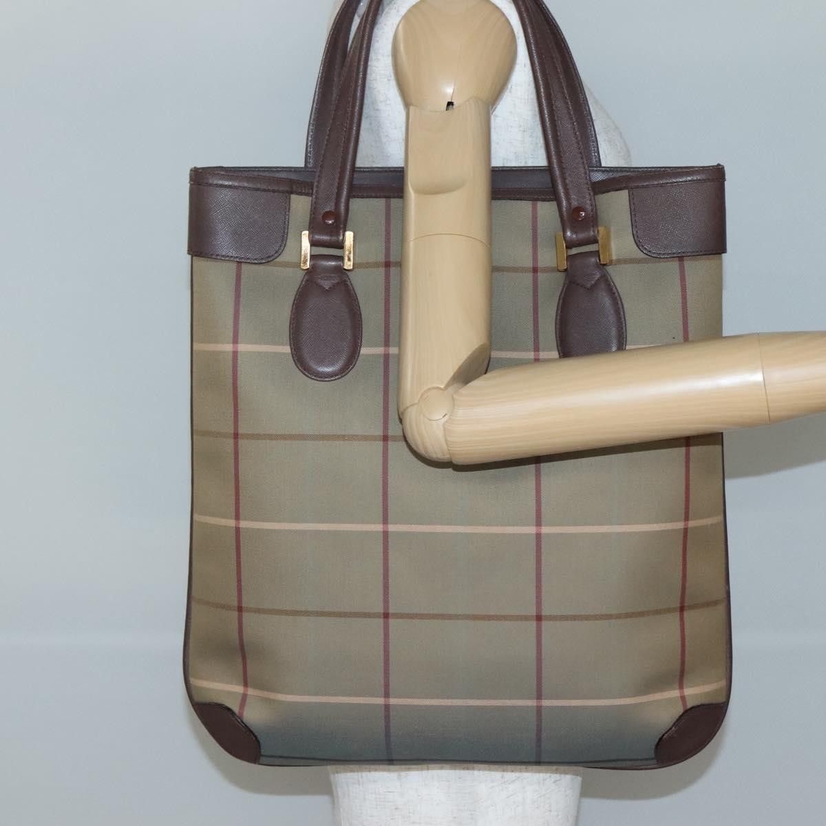Burberry Burberry Nova Check Tote Canvas and Leather Size ONE SIZE - 13 Thumbnail