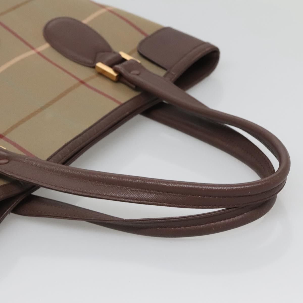 Burberry Burberry Nova Check Tote Canvas and Leather Size ONE SIZE - 7 Thumbnail