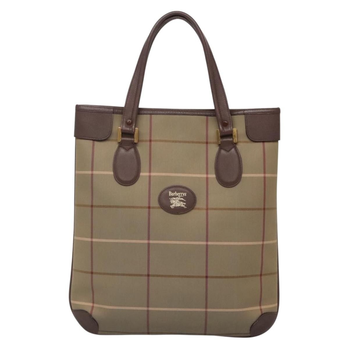 Burberry Burberry Nova Check Tote Canvas and Leather Size ONE SIZE - 18 Thumbnail