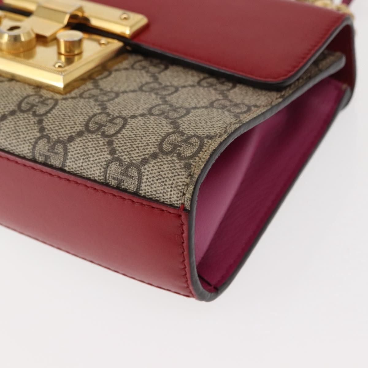Gucci Gucci Padlock Shoulder Bag GG Coated Canvas and Leather Size ONE SIZE - 9 Thumbnail