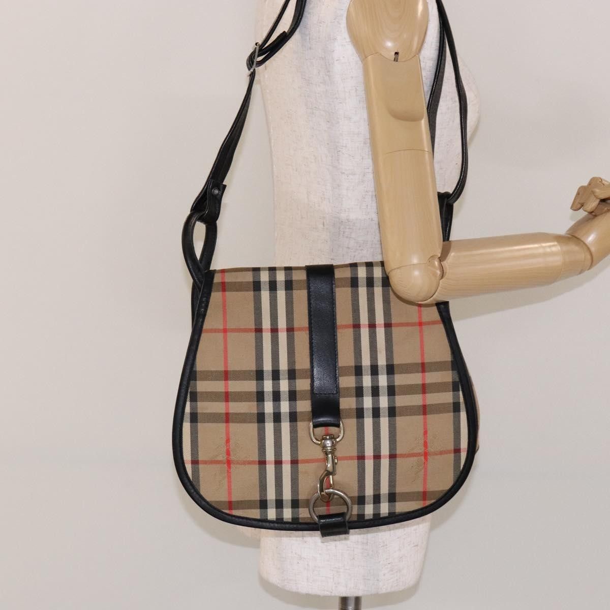 Burberry Burberry Flap Shoulder Bag Nova Check Coated Canvas Size ONE SIZE - 13 Thumbnail