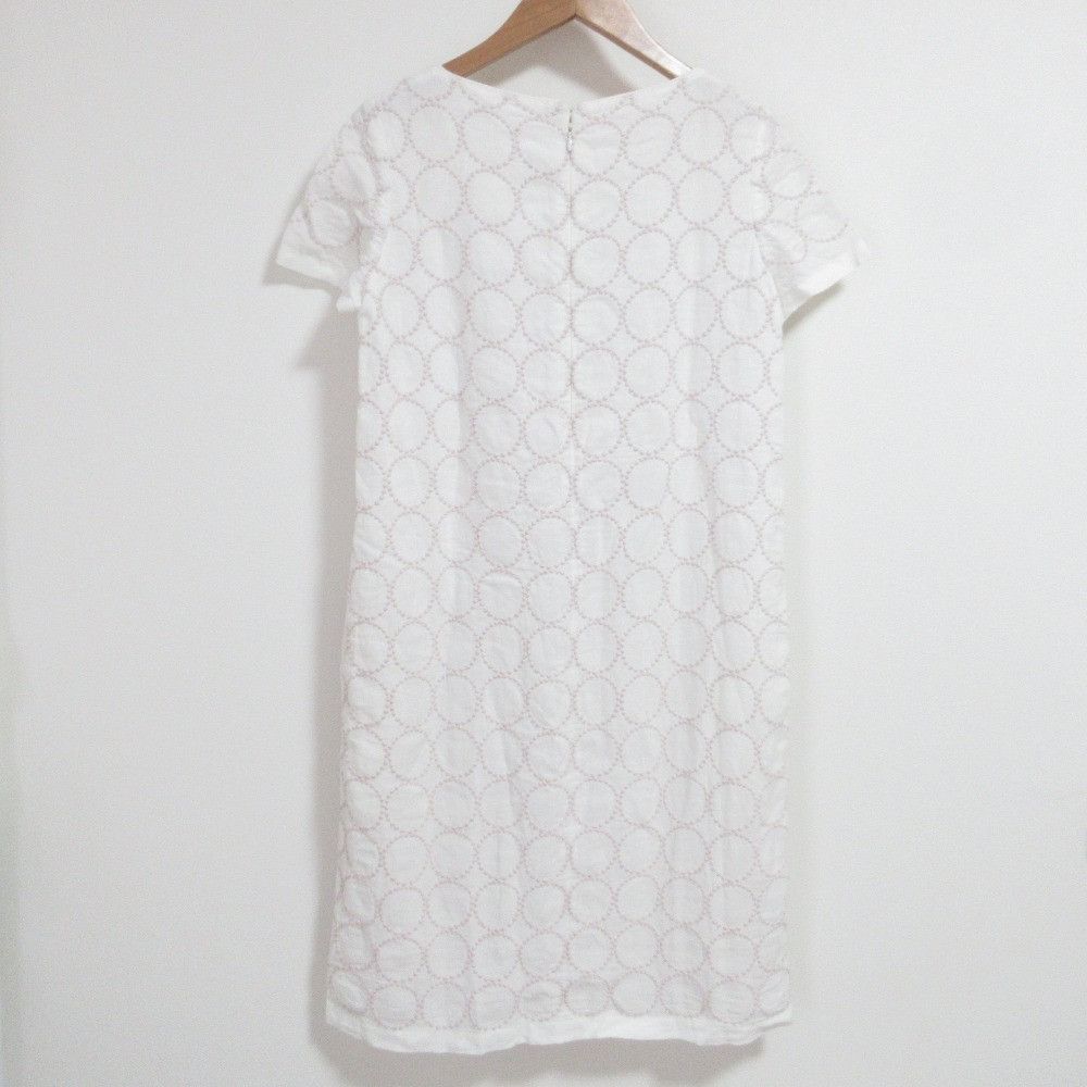 Other mina perhonen laundry tambourine Embroidery Linen Dress Natural  Material Dresses DUTY FREE for USA