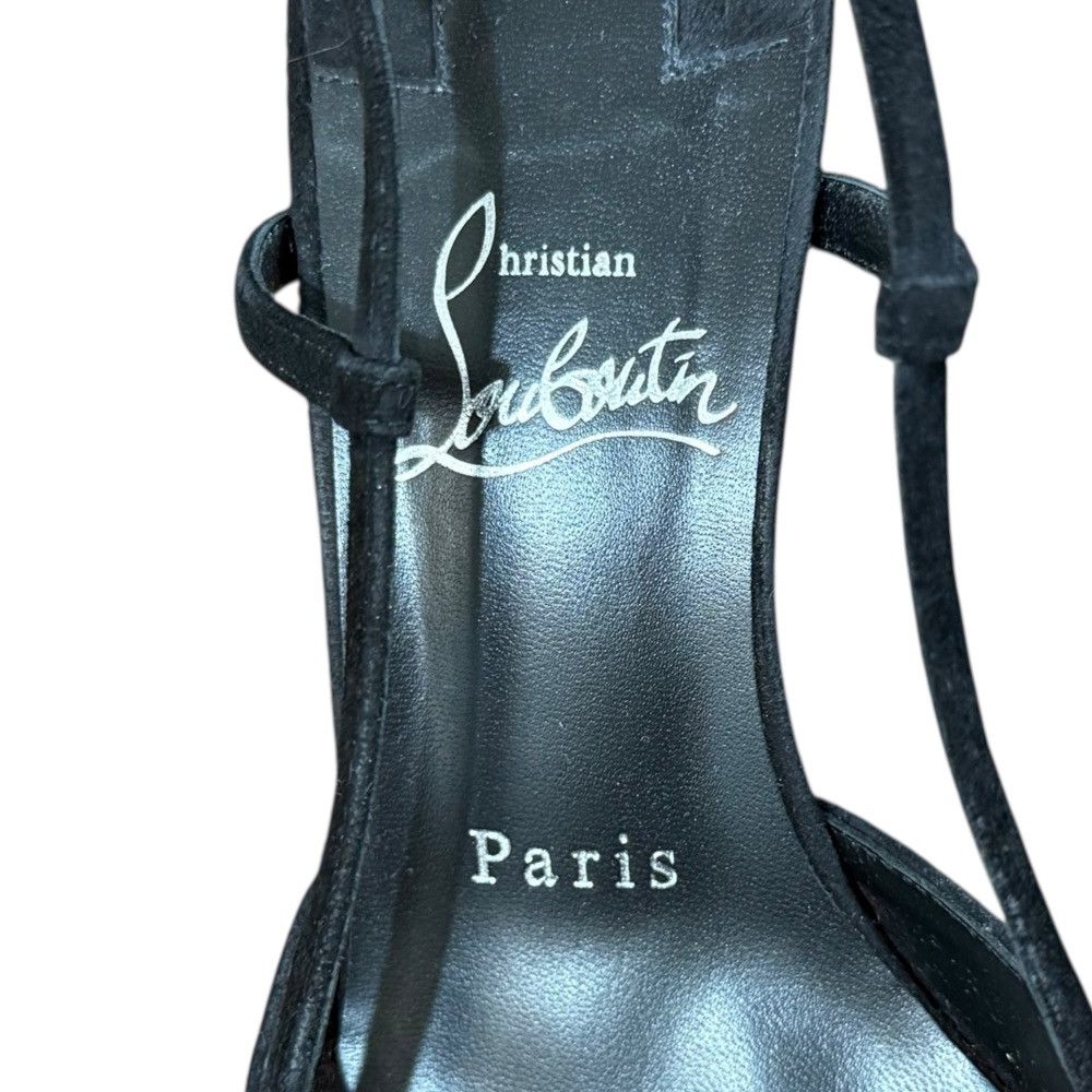 Christian Louboutin Christian Louboutin Christian Louboutin CONDOROLINE 55 Veau Velours Slingback Pumps Suede Shoes DUTY FREE for USA Size ONE SIZE - 8 Thumbnail