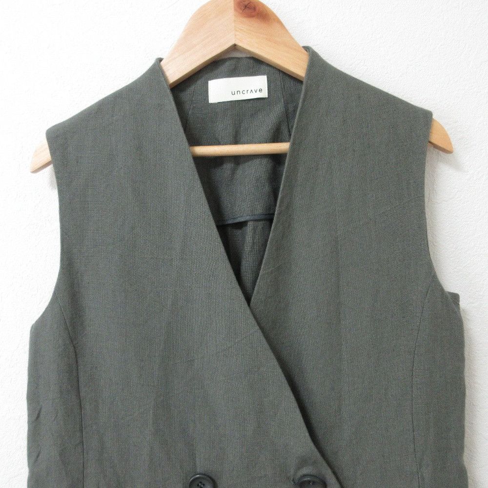 Other uncrave Natural Linen Long Gilet Dress Natural Material Dresses DUTY FREE for USA