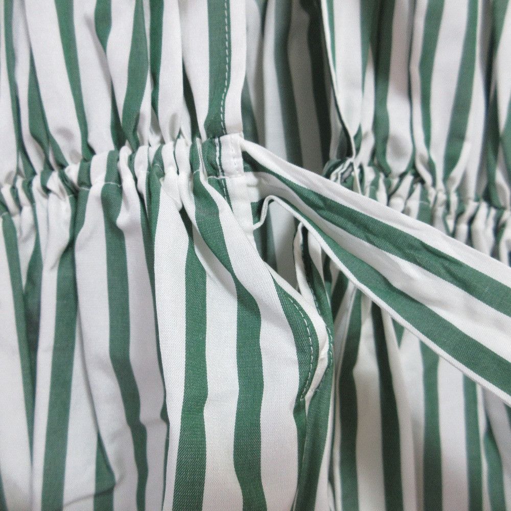 Other Other Drawer SI/CO Stripe Silk Cotton Blouse Cotton Tops DUTY FREE for USA Size ONE SIZE - 6 Thumbnail
