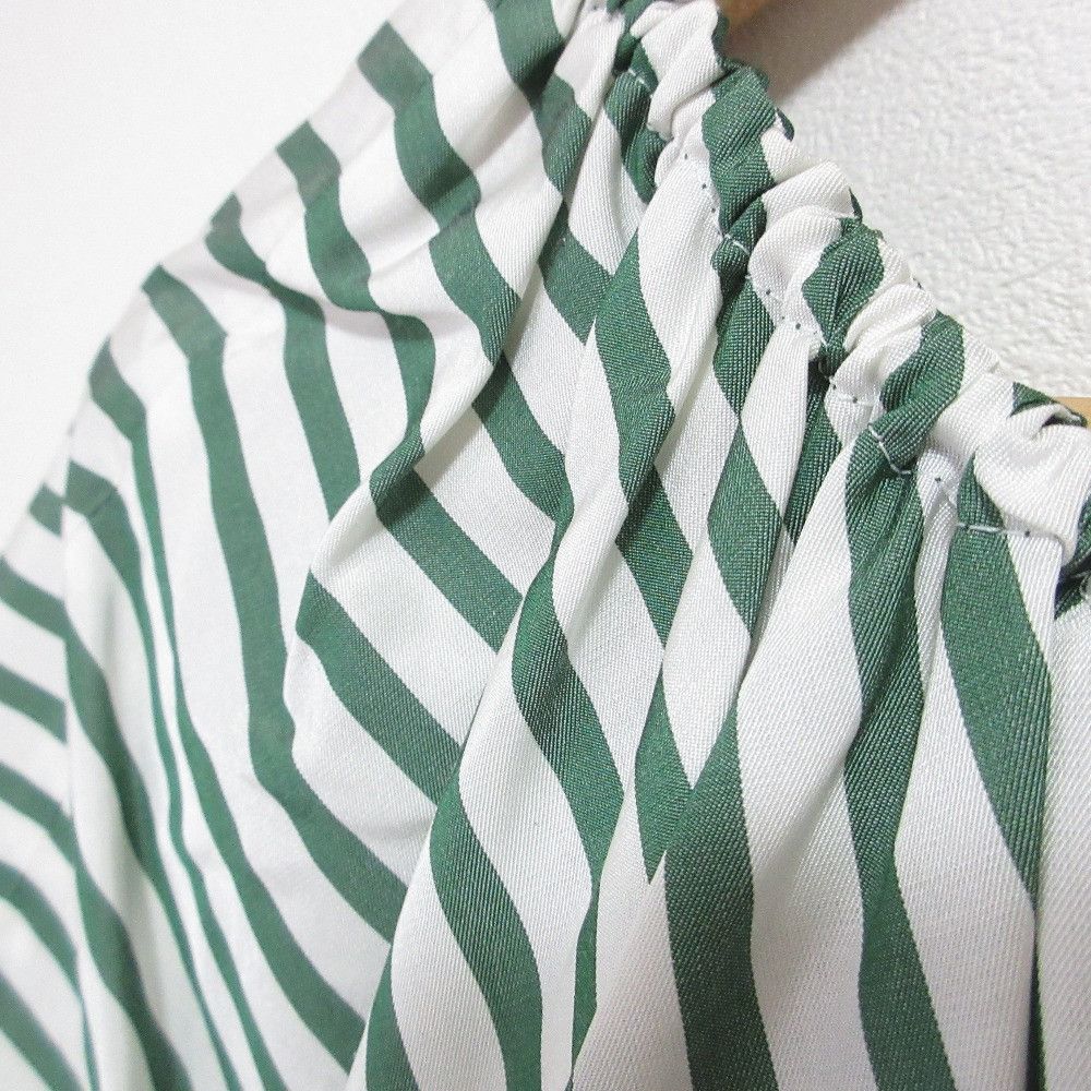 Other Other Drawer SI/CO Stripe Silk Cotton Blouse Cotton Tops DUTY FREE for USA Size ONE SIZE - 3 Thumbnail