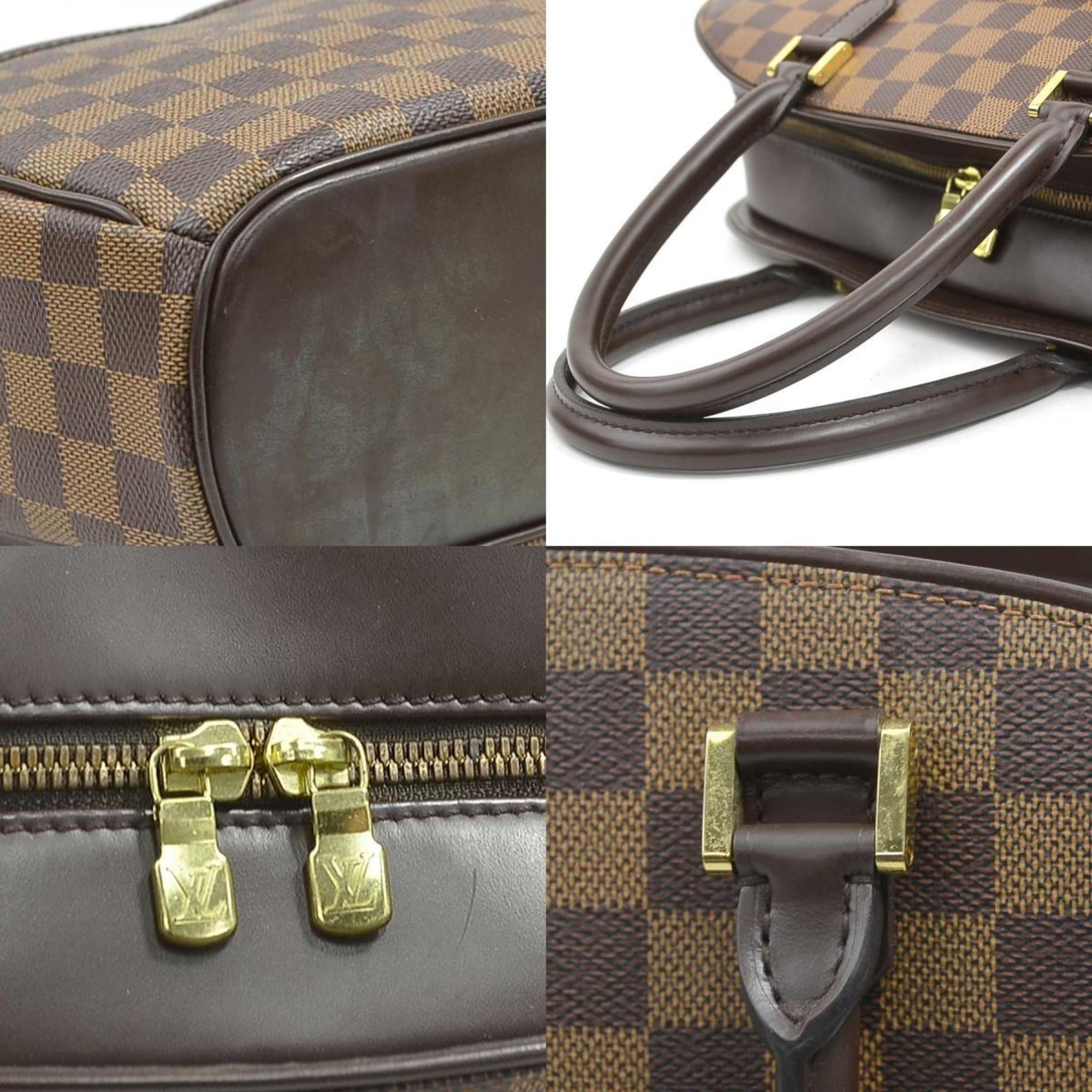 Louis Vuitton Louis Vuitton Damier Saria Horizontal Handbag in Canvas and Ebene Leather, Women's, N51282 (h31658a) Size ONE SIZE - 4 Thumbnail