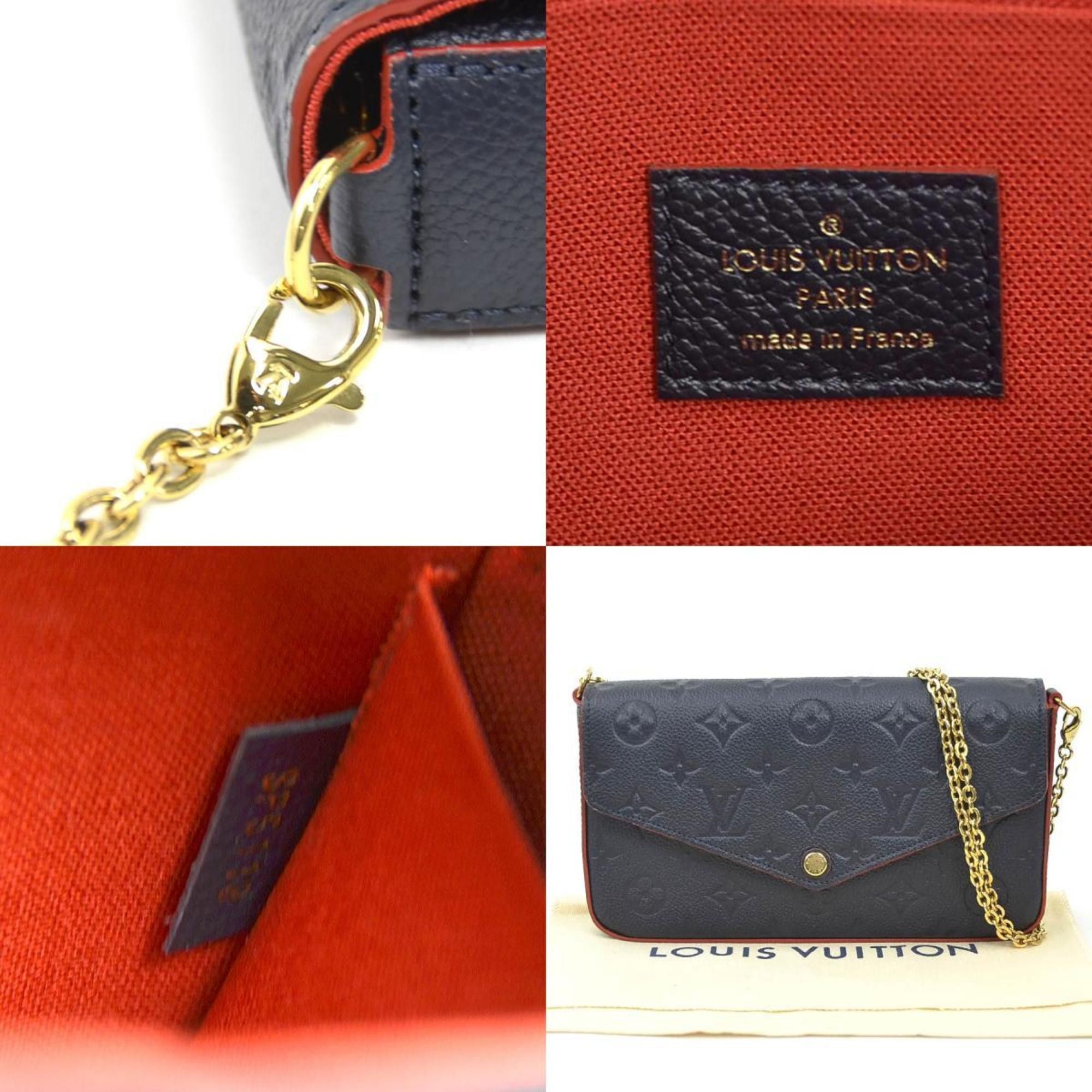 Louis Vuitton Louis Vuitton Monogram Empreinte Shoulder Bag, Chain Wallet, and Pochette Felice in Navy Gold, Women's, M64099 e61014k Size ONE SIZE - 5 Thumbnail