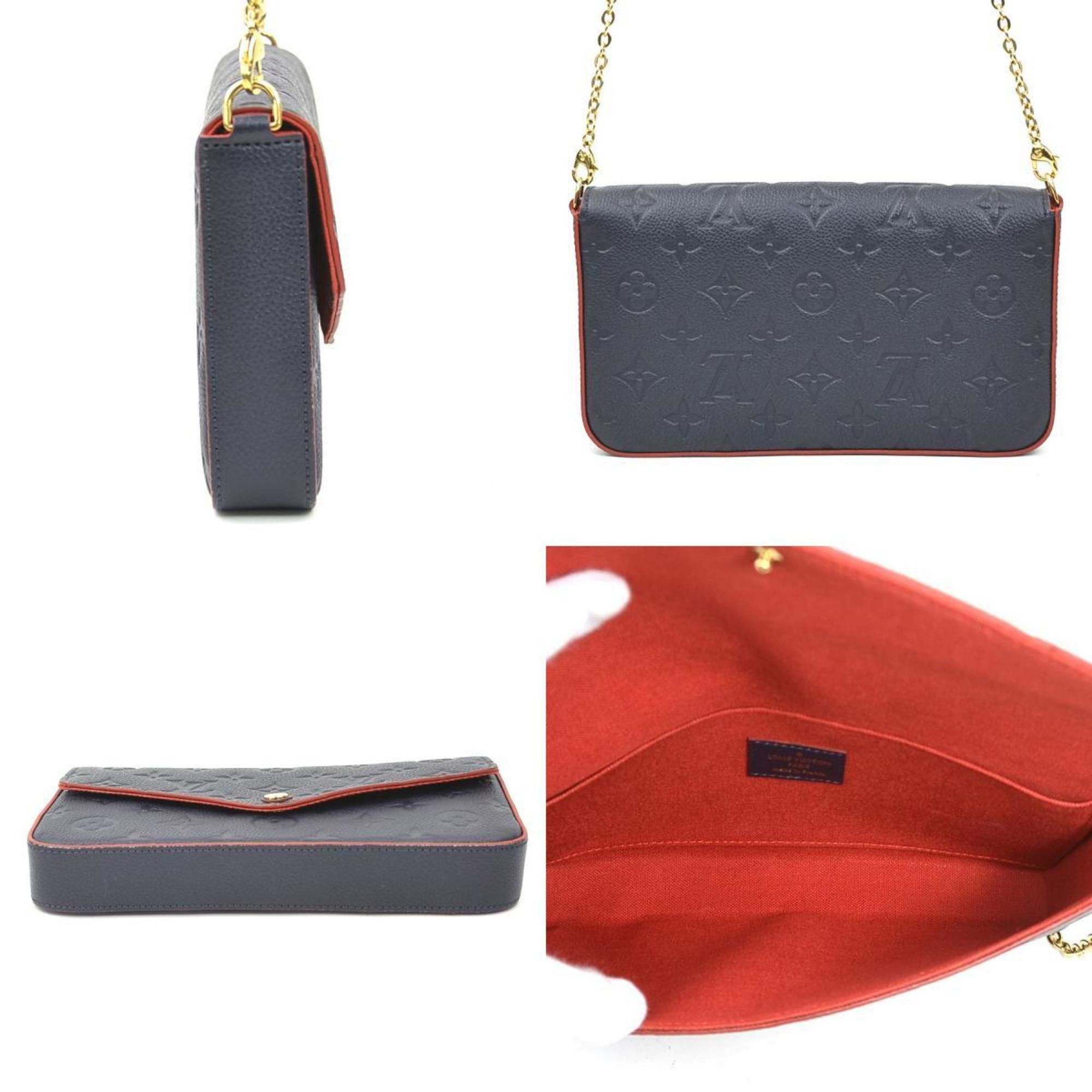 Louis Vuitton Louis Vuitton Monogram Empreinte Shoulder Bag, Chain Wallet, and Pochette Felice in Navy Gold, Women's, M64099 e61014k Size ONE SIZE - 2 Thumbnail