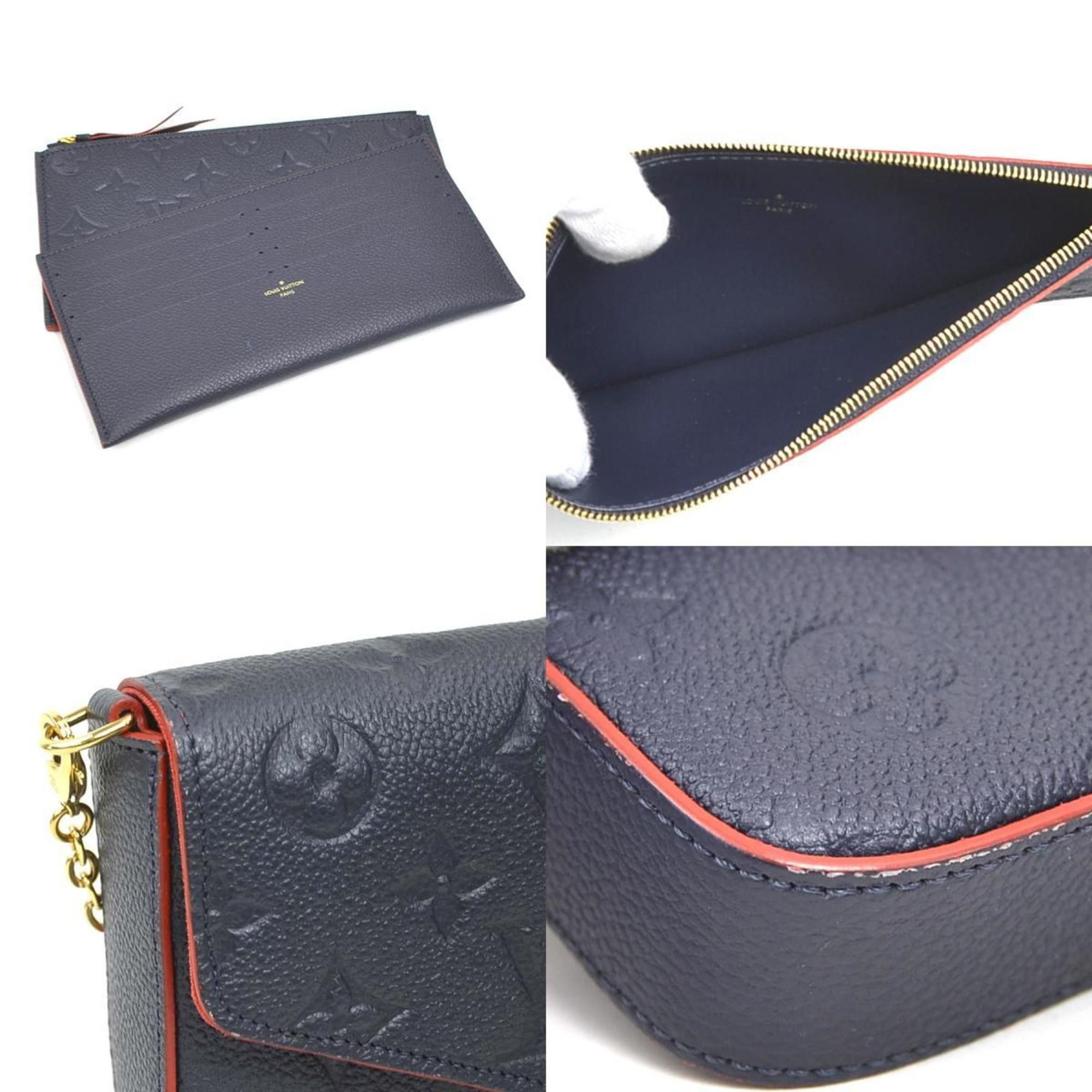 Louis Vuitton Louis Vuitton Monogram Empreinte Shoulder Bag, Chain Wallet, and Pochette Felice in Navy Gold, Women's, M64099 e61014k Size ONE SIZE - 3 Thumbnail