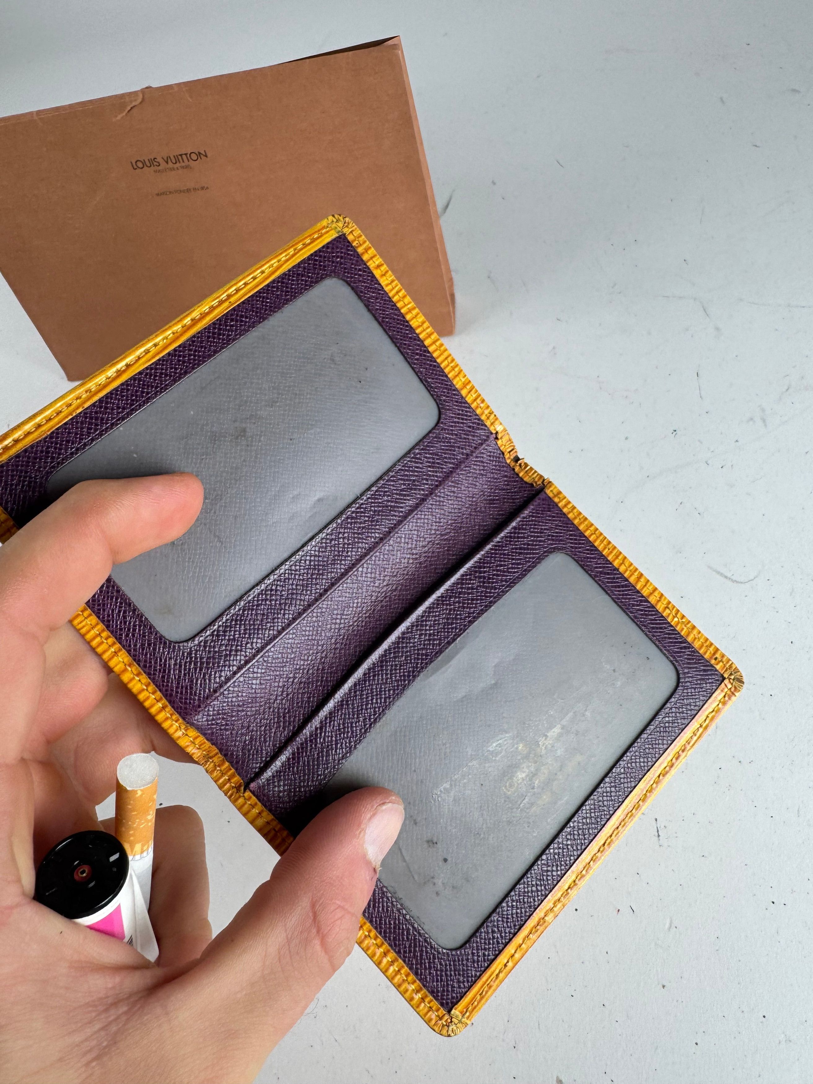 Louis Vuitton Vintage EPI Leather Card Holder Yellow Size ONE SIZE - 3 Thumbnail