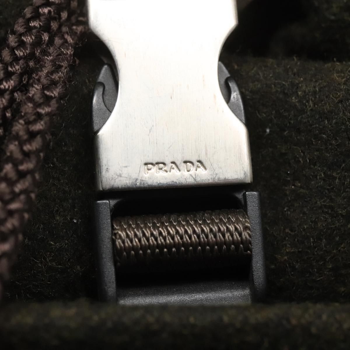 Prada Prada Single Buckle Pocket Backpack Wool Size ONE SIZE - 16 Thumbnail